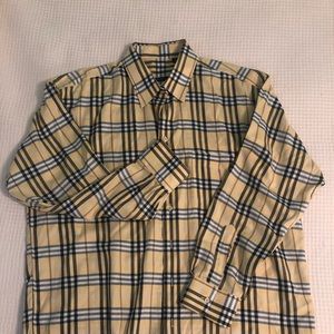 Burberry men’s button down Shirt XL